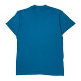 Screen Stars Single Stitch T-Shirt - Small Blue Cotton Blend