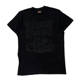 National Harley-Davidson Flat Track Races Harley Davidson Graphic T-Shirt - Medium Black Cotton