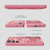 Bubblegum Pink Dicey Cherries Samsung Galaxy S25 Ultra Case