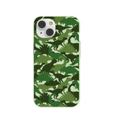 Sage Green Dino Camo iPhone 14/16e Case