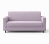 Anyseat 2-Seater Sofa Cover – Plain Light Purple Style Slipcover for Living Room Chair Protection