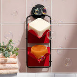 Shower Rack with Red and Red Stands