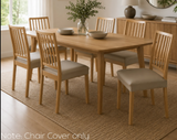 Anyseat Khaki PU Leather Chair Cover – Slipcover for Dining, Kitchen, Hotel, Banquet & Living Room Chairs