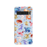 Powder Blue Dragon Cuties Google Pixel 8 Pro Case