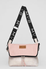 Double-Sided Crossbody Flop Bag soft pink