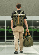 Xplorer vegan backpack for travel green