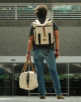 Xplorer vegan backpack for travel white