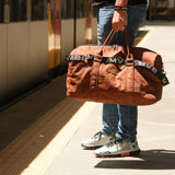 Xcape Vegan Leather Duffle Bag croco