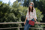 Night Vegan Crossbody Bag cherry cork