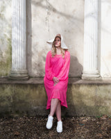 Aphrodite Hot Pink Holiday Resort Midi Dress