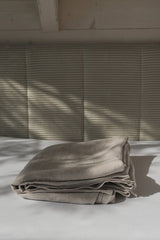 Linen sheets set in Cream