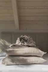 Linen sheets set in Cream