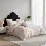 Anycozy Duvet Cover Set Flat Bed Sheet Ultra Soft Egyptian Cotton Embroidery Luxury Bedding