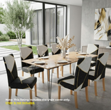 Anyseat Black Pattern Print Elastic Chair Cover – Plain Dining Slipcover & Home Décor