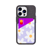 Daisy Lavender Phone Case Card Holder