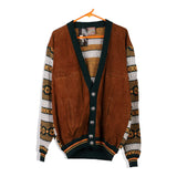 Vintage brown Vera Pelle Cardigan - mens large
