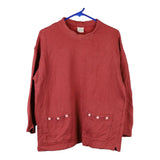 Vintage burgundy Unbranded Sweatshirt - womens small