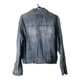 Vintage blue Key Denim Jacket - womens x-large