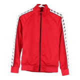 Age 10-12 Kappa Track Jacket - Small Red Polyester