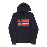 Napapijri Hoodie - Small Navy Cotton