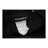 Dolce & Gabbana Trousers - 34W 31L Black Virgin Wool