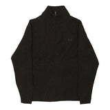 Vintage brown Fred Perry 1/4 Zip - mens medium