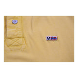 Napapijri Polo Shirt - Large Yellow Cotton