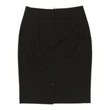 Emporio Armani Skirt - 26W UK 6 Black Wool Blend