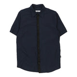 Moschino Short Sleeve Shirt - Medium Navy Cotton