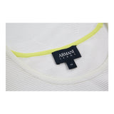 Armani Jeans T-Shirt - Medium White Polyester