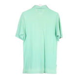 The Rose World Embroidered Polo Shirt - Small Green Cotton