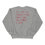 Vilonia Cross Country Unbranded Graphic Sweatshirt - Large Grey Cotton Blend