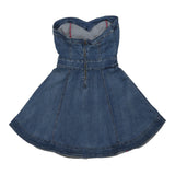 Vintage blue Unbranded Denim Dress - womens x-small