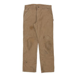 Carhartt Carpenter Trousers - 38W 34L Brown Cotton