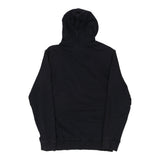 Vintage Napapijri Spellout Hoodie - Medium Navy Cotton
