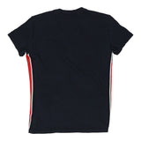 Vintage Emporio Armani V-neck T-Shirt - Small Navy Cotton