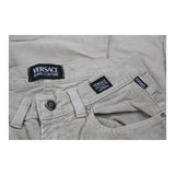 Vintage beige Versace Jeans Couture Cord Trousers - mens 33" waist