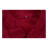 Vintage Valentino Short Sleeve Shirt - Large Red Silk