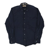 Vintage navy Burberry London Shirt - mens medium
