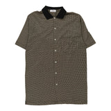 Vintage brown Valentino Short Sleeve Shirt - mens large