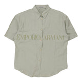 Vintage green Emporio Armani Short Sleeve Shirt - womens large