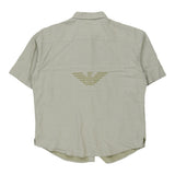 Vintage green Emporio Armani Short Sleeve Shirt - womens large