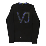 Vintage black Versace Jeans Couture Long Sleeve T-Shirt - womens x-small