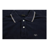 Vintage navy Valentino Polo Shirt - mens small
