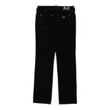 Vintage black Armani Jeans Cord Trousers - womens 30" waist
