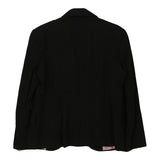 Vintage Richmond Striped Blazer - Medium Black Viscose Blend