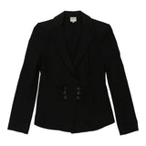 Vintage Armani Blazer - Small Black Viscose Blend