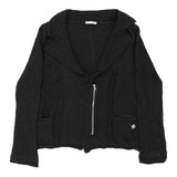 Vintage Byblos Jacket - Small Black Virgin Wool