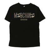 Vintage Moschino Swim Spellout T-Shirt - Large Black Cotton