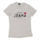 Vintage white Armani Jeans T-Shirt - womens medium